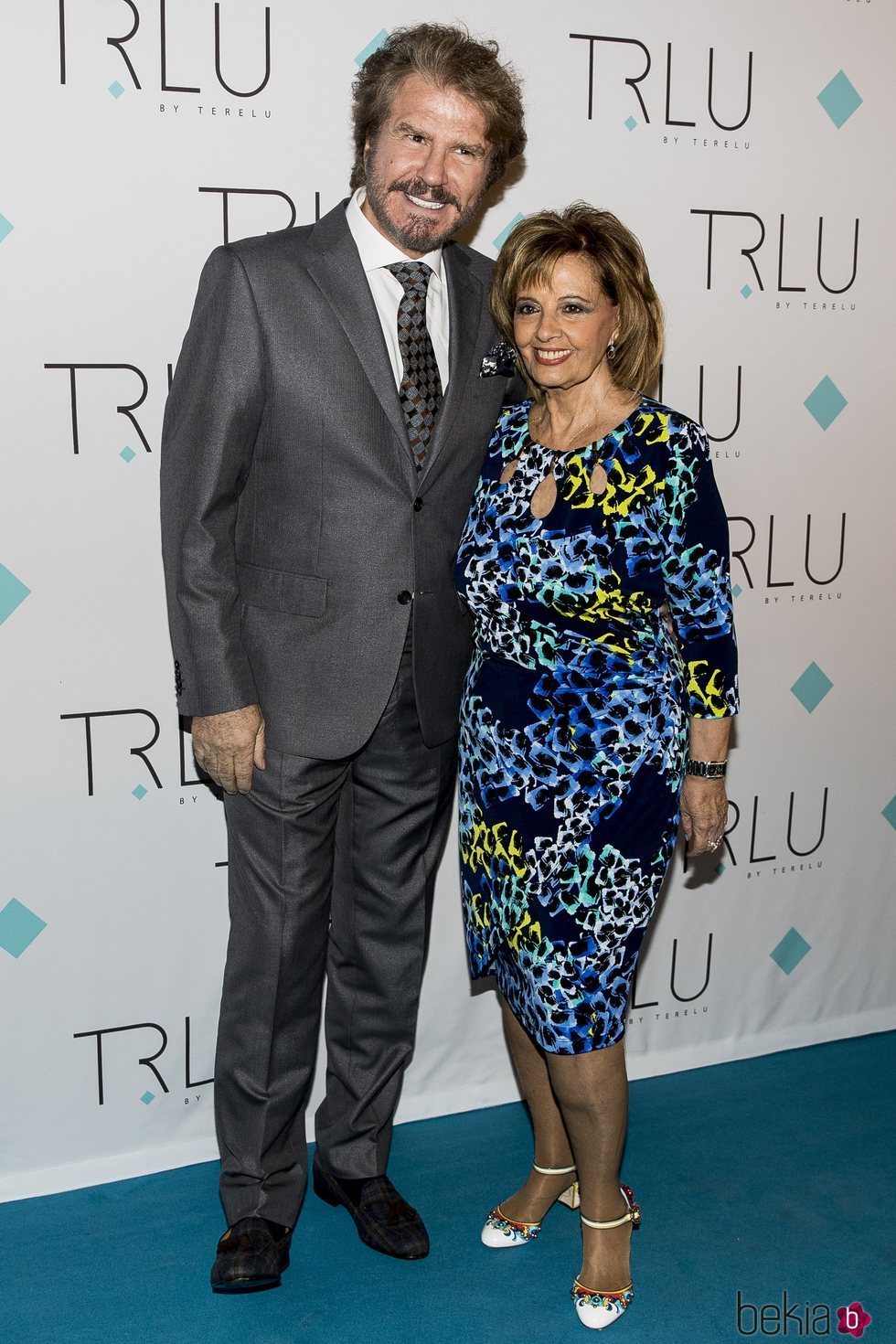 Bigote Arrocet y María Teresa Campos en la presentación de la colección de joyas de Terelu Campos