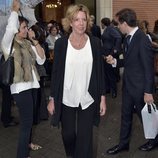 Simoneta Gómez-Acebo en el funeral de Alfonso Moreno de Borbón