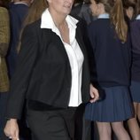 María Zurita en el funeral de Alfonso Moreno de Borbón