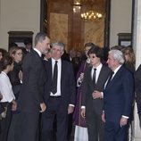 El Rey Felipe con Íñigo Moreno de Arteaga en el funeral de Alfonso Moreno de Borbón