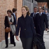 La Infanta Elena en el funeral de Alfonso Moreno de Borbón