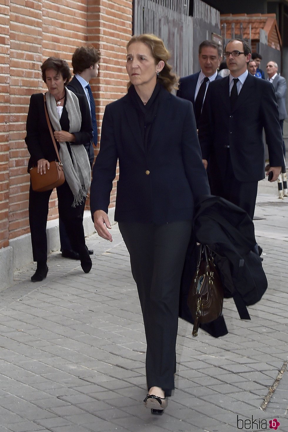 La Infanta Elena en el funeral de Alfonso Moreno de Borbón