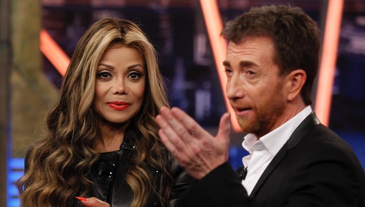 La Toya Jackson en 'El Hormiguero' con Pablo Motos