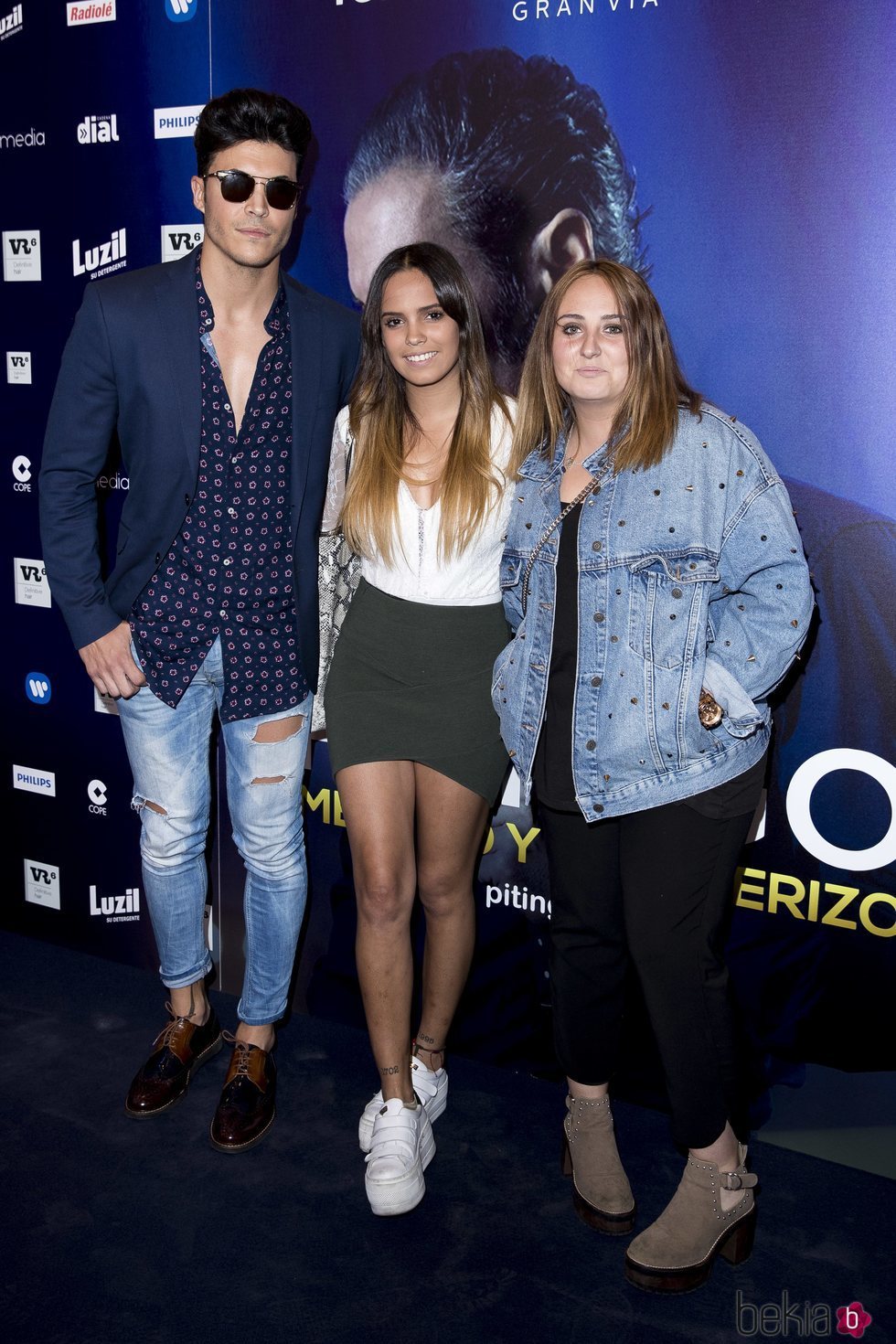 Kiko Jiménez, Gloria Camila y Rocío Flores en un concierto de Pitingo