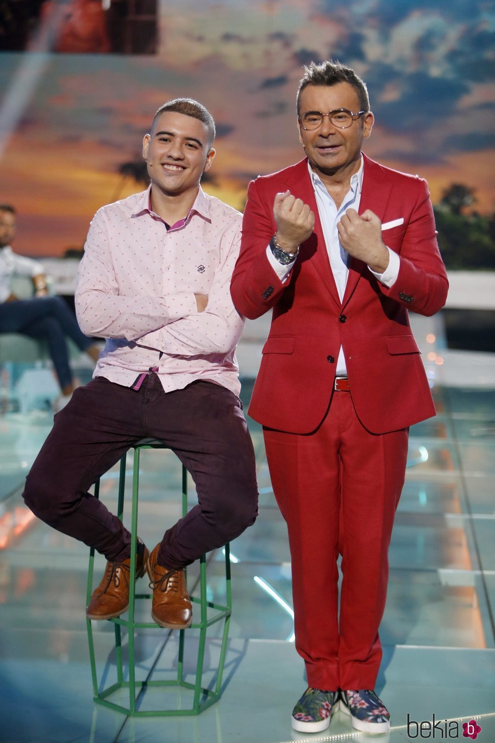 Jorge Javier Vázquez hablando con Luismi 'el niño' en 'Supervivientes 2018'