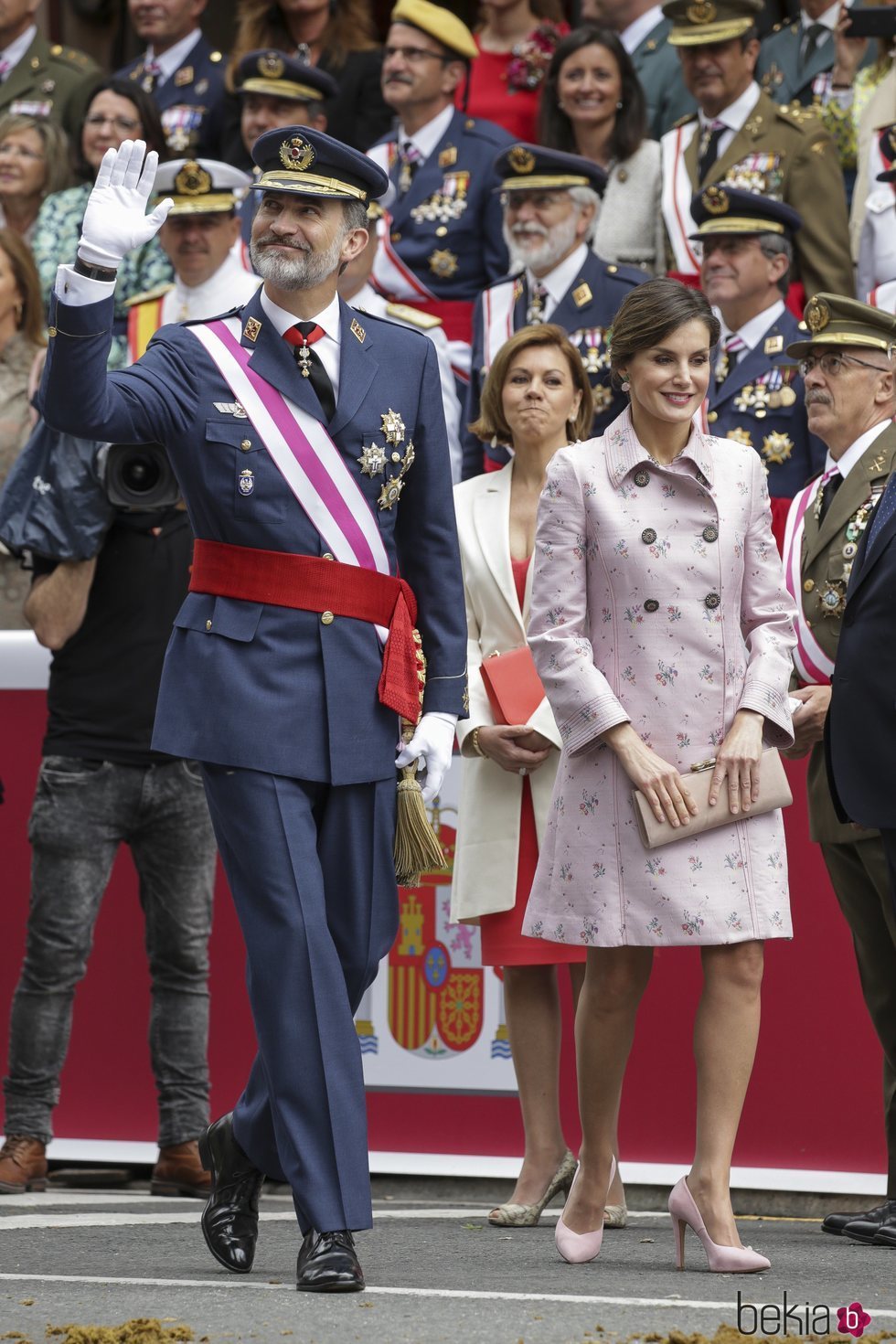 El Rey Felipe VI y la Reina Letizia presiden el desfile de las Fuerzas Armadas en Logroño