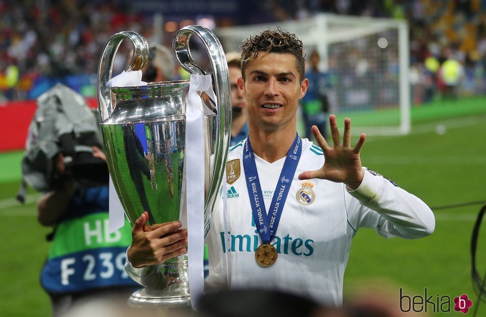 Cristiano Ronaldo celebrando la Champions 2018