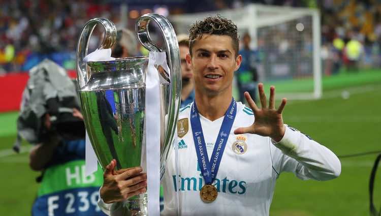 Cristiano Ronaldo celebrando la Champions 2018