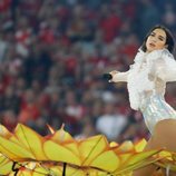 Dua Lipa en la final de la UEFA Champions League 2018