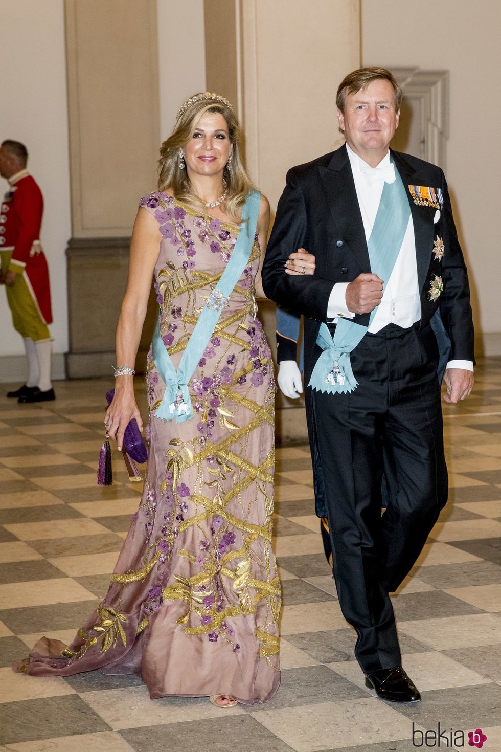 Los Reyes Guillermo y Máxima de Holanda en la cena de gala del 50 cumpleaños de Federico de Dinamarca