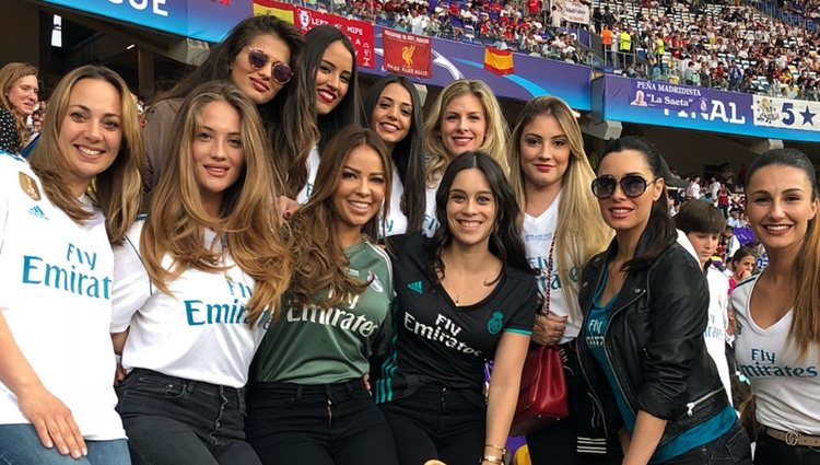 Las WAGs del Real Madrid celebrando la Champions League 2018