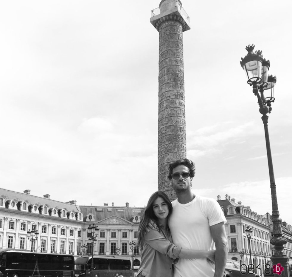 Feliciano López y Sandra Gago en París