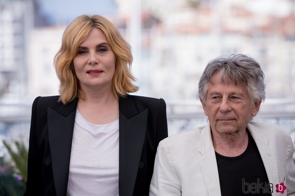 Emmanuelle Seigner y Roman Polanski durante en Festival de Cannes 2018