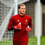 Loris Karius durante un partido