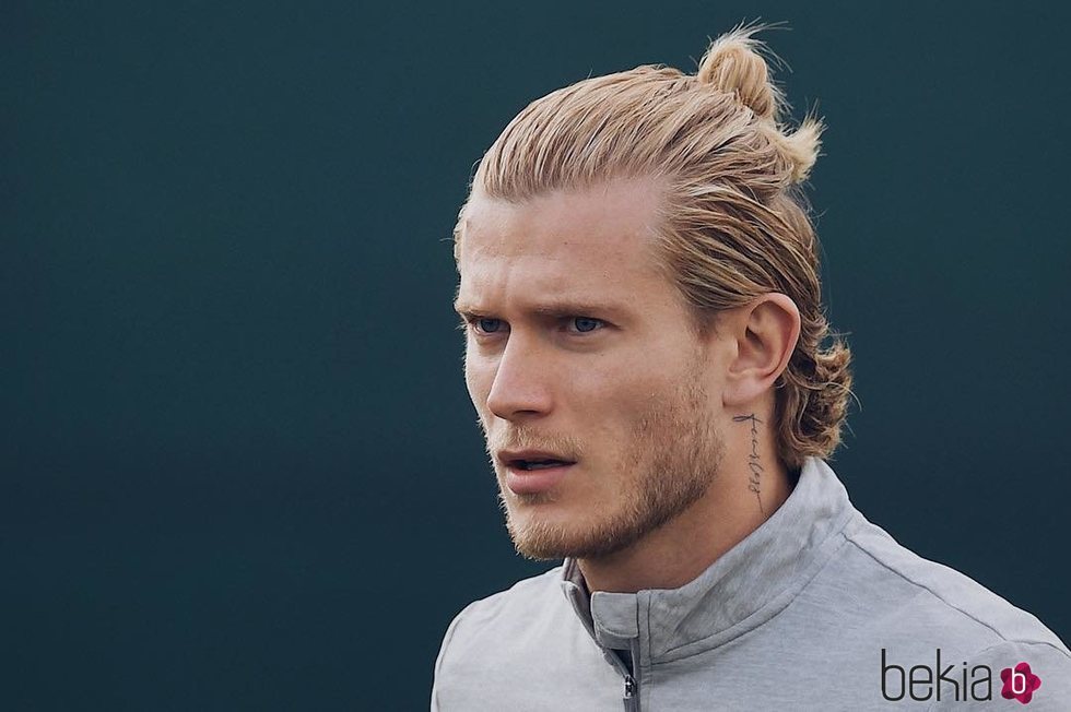 Loris Karius en un entreno