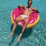 Loris Karius en la piscina