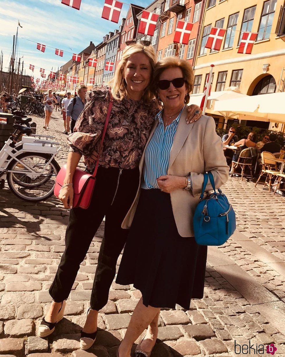 Marie Chantal de Grecia y Ana María de Grecia, felices y sonrientes en Copenhague