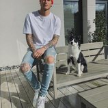 Loris Karius y su perro