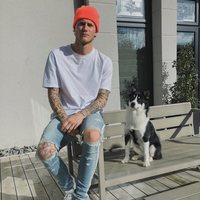 Loris Karius y su perro