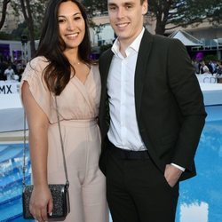 Louis Ducruet y Marie Chevallier durante un desfile benéfico