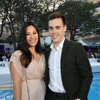 Louis Ducruet y Marie Chevallier durante un desfile benéfico