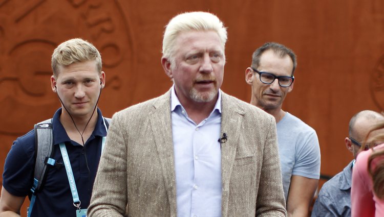 Boris Becker en el Roland Garros 2018 en París