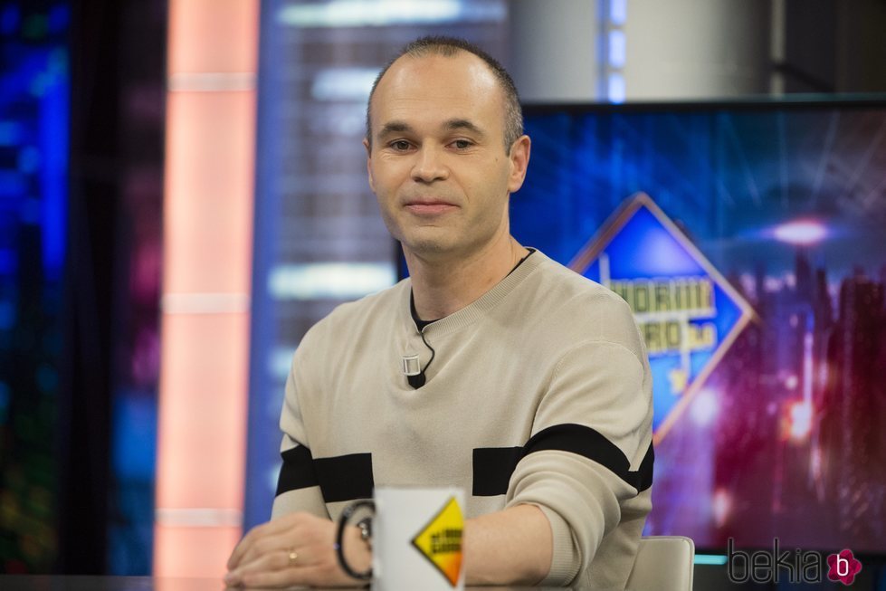 Andrés Iniesta visitando 'El hormiguero' antes de su marcha a Japón