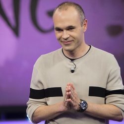 Andrés Iniesta agradeciendo al público el cariño recibido en 'El hormiguero'