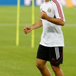 Chicharito Hernández con la selección mexicana