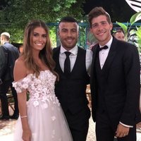 Rafinha Alcantara en la boda de Sergi Roberto y Coral Simanovich