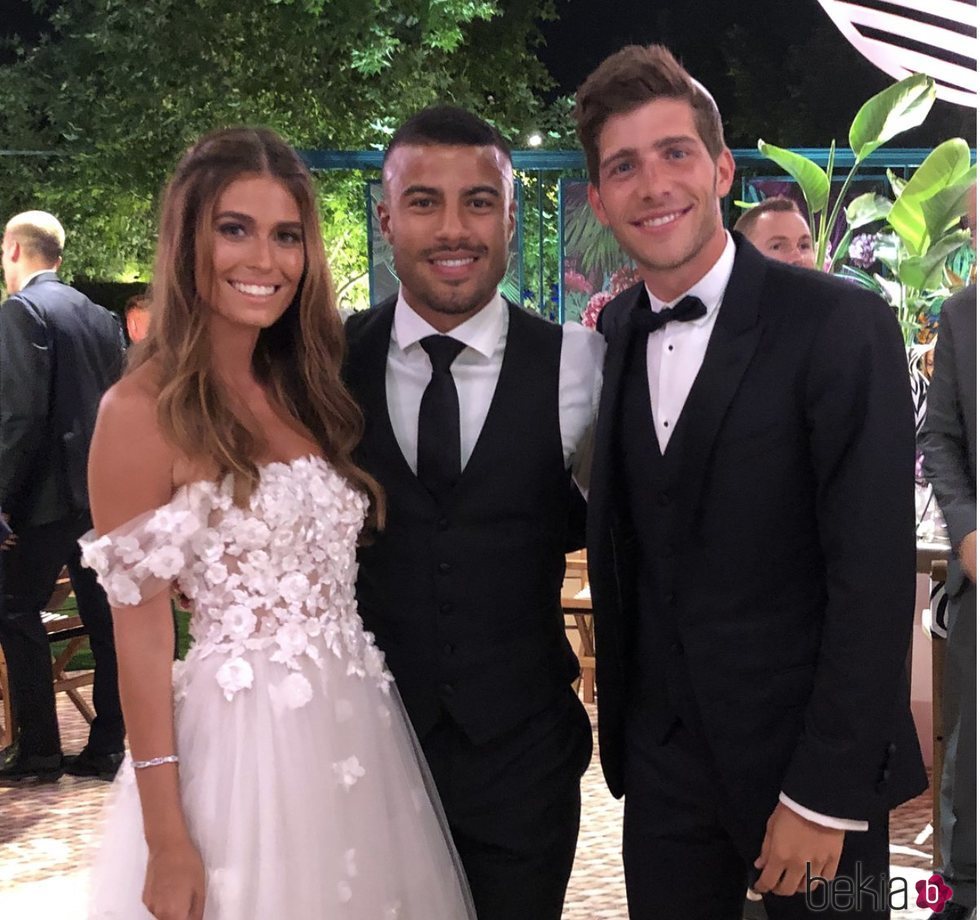 Rafinha Alcantara en la boda de Sergi Roberto y Coral Simanovich