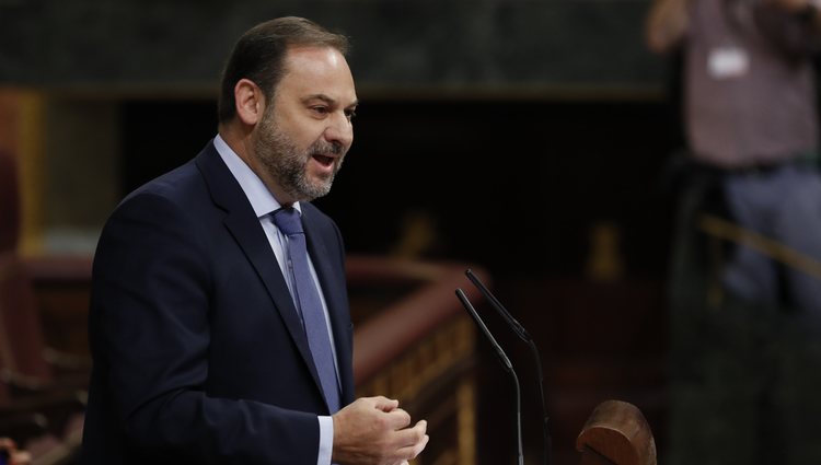 José Luis Ábalos en su intervención durante en debate de la moción de censura