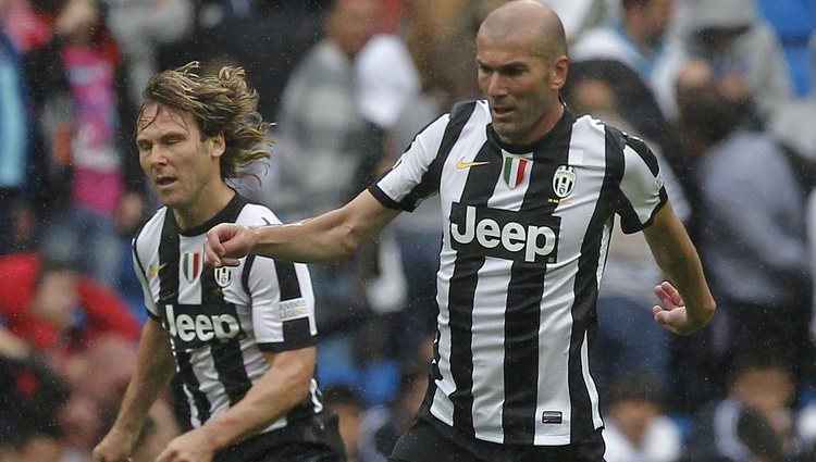 Zidane con la camiseta de la Juventus