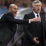 Zidane y Carlo Ancelotti