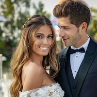 Coral Simanovich y Sergi Roberto durante su boda