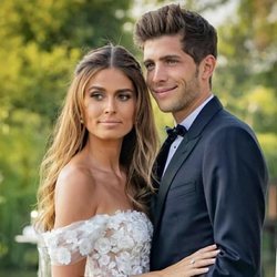 Sergi Roberto y Coral Simanovich, felices durante su boda