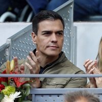 Pedro Sánchez y Begoña Gómez en el Open de Madrid 2018