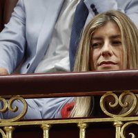 Begoña Gómez en el Congreso viendo cómo era nombrado Pedro Sánchez Presidente del Gobierno