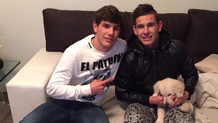 Theo y Lucas Hernández en el cumpleaños del último