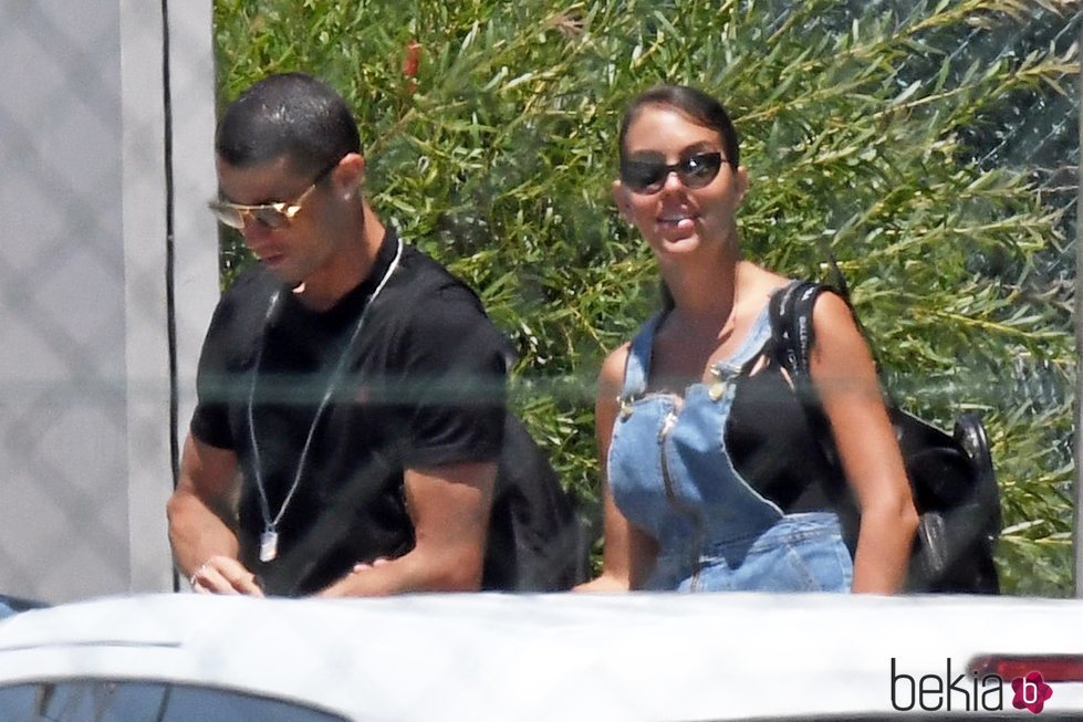 Georgina Rodríguez y Cristiano Ronaldo finalizando sus vacaciones en Marbella