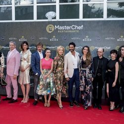 Los concursantes de 'MasterChef Celebrity' en la inauguración del restaurante de 'MasterChef' en Madrid