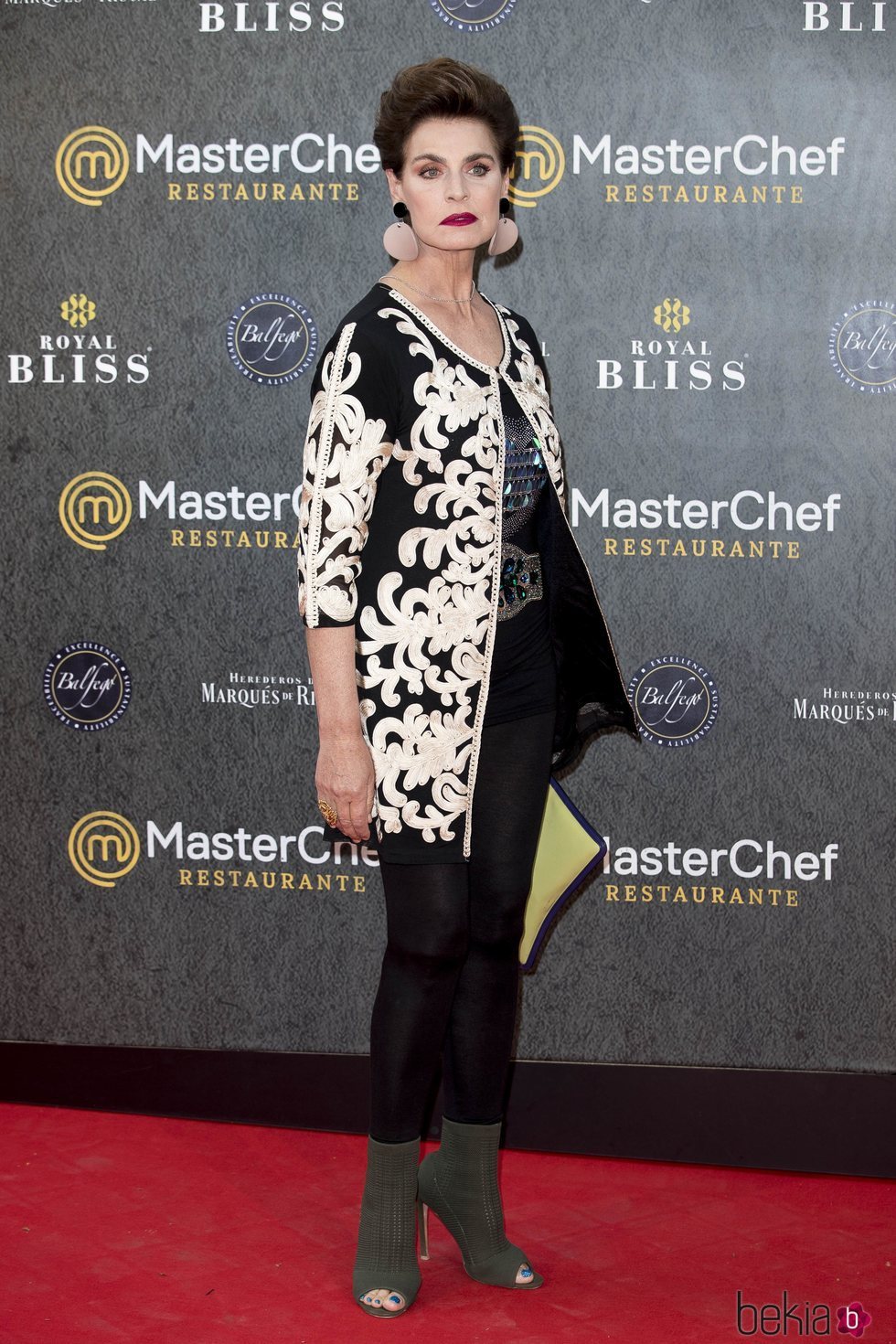 Antonia Dell'Atte en la inauguración del restaurante de 'MasterChef' en Madrid