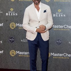 Óscar Higares en la inauguración del restaurante de 'MasterChef' en Madrid