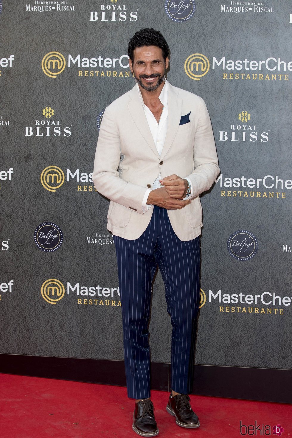 Óscar Higares en la inauguración del restaurante de 'MasterChef' en Madrid