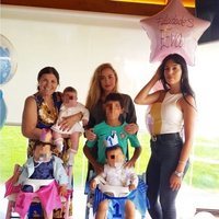 Georgina Rodríguez y Dolores Aveiro celebrando el cumpleaños de los mellizos Eva y Mateo