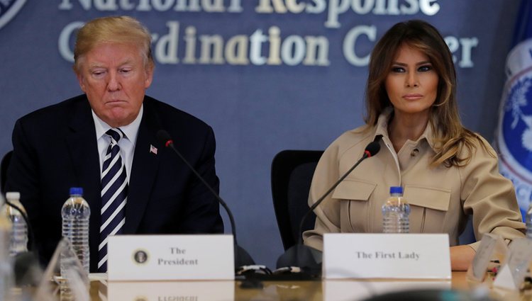 Donald y Melania Trump en un acto oficial