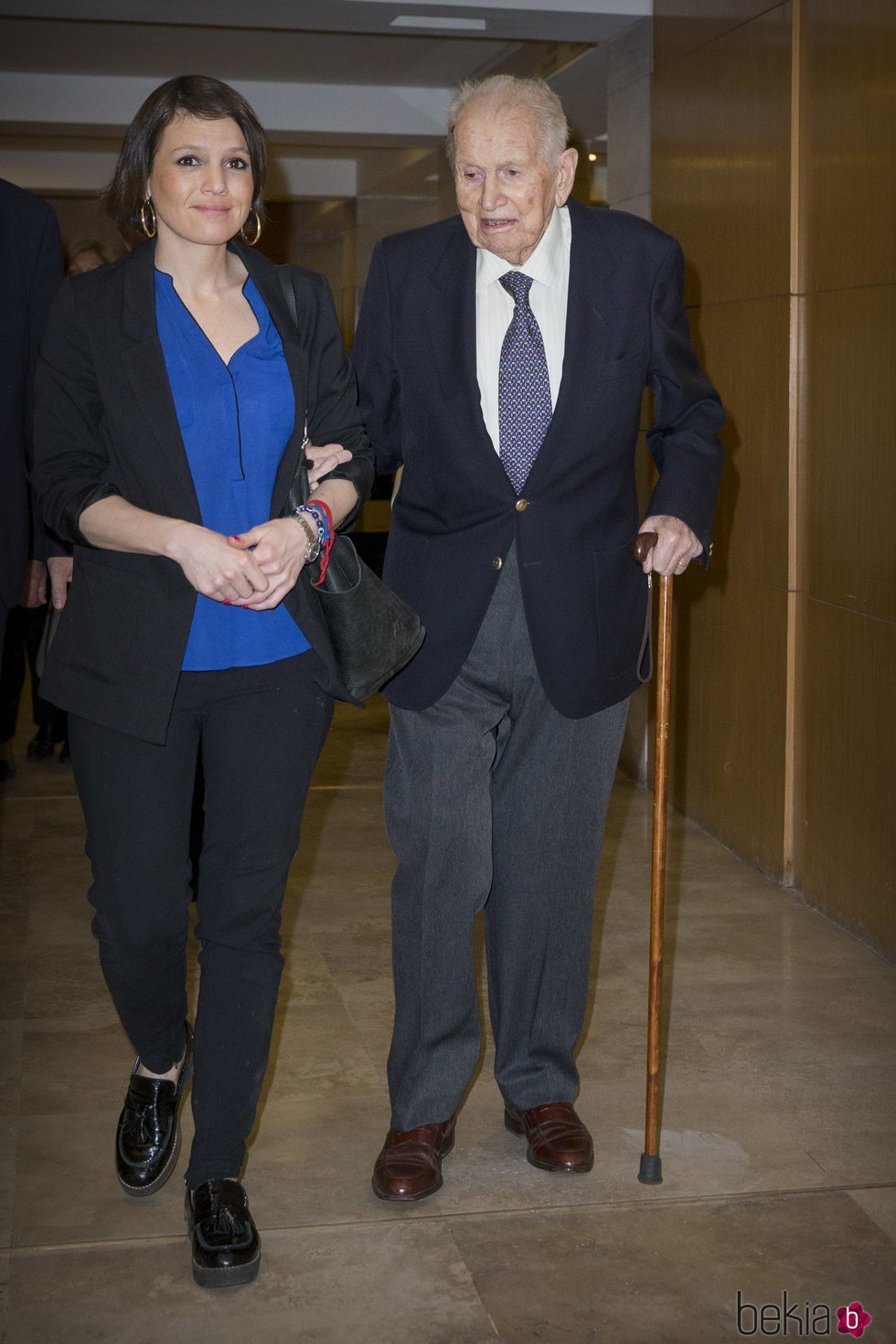 Jorge Zorreguieta con su hija Inés Zorreguieta