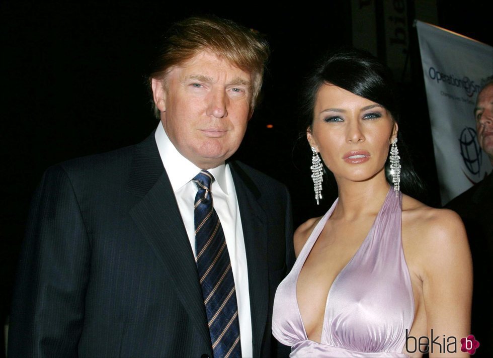 Donald Trump y Melania Trump en un evento en el Museo Whitney de Nueva York en 2004