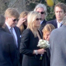 Los reyes Máxima y Guillermo Alejandro de Holanda, en el funeral de Inés Zorreguieta