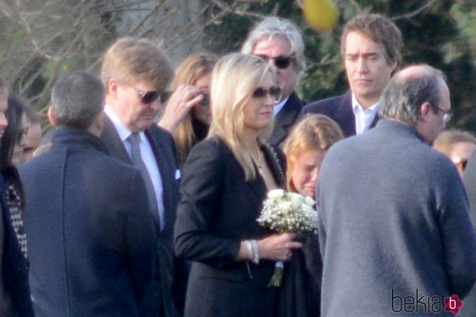 Los reyes Máxima y Guillermo Alejandro de Holanda, en el funeral de Inés Zorreguieta